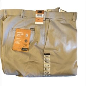 Haggar Men’s Work to Weekend Khaki Pants Plain Front  Size 36W x 30L